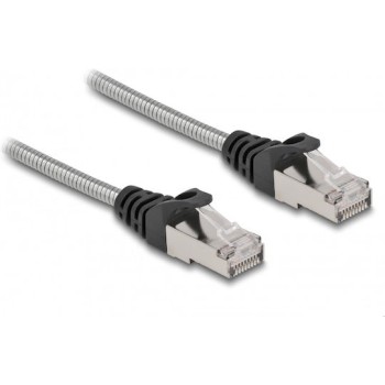 DeLock U/FTP (STP) Cat.6a Καλώδιο Δικτύου Ethernet 1m Μαύρο 1τμχ