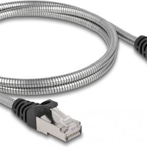 DeLock U/FTP (STP) Cat.6a Καλώδιο Δικτύου Ethernet 1m Μαύρο 1τμχ