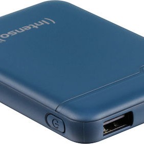 Intenso XS Power Bank 5000mAh με Θύρα USB-A και Θύρα USB-C Πετρόλ