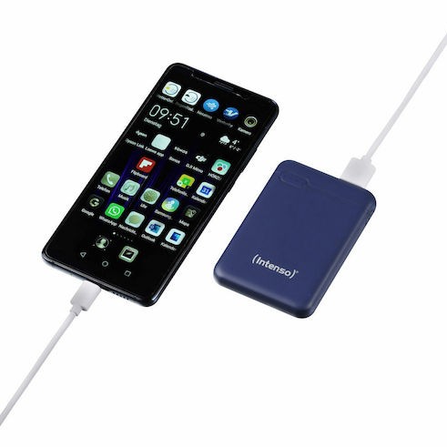 Intenso XS Power Bank 5000mAh με Θύρα USB-A και Θύρα USB-C Μπλε