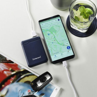 Intenso XS Power Bank 5000mAh με Θύρα USB-A και Θύρα USB-C Μπλε