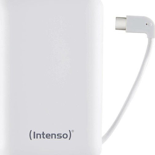 Intenso XS Power Bank 10000mAh με Θύρα USB-A και Θύρα USB-C Λευκό