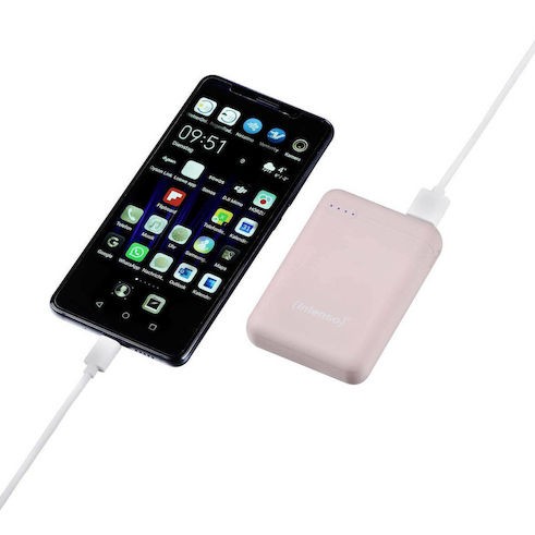 Intenso XS10000 Power Bank 10000mAh με Θύρα USB-A και Θύρα USB-C Ροζ