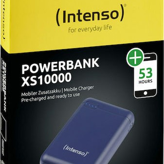 Intenso XS Power Bank 10000mAh με Θύρα USB-A και Θύρα USB-C Μπλε