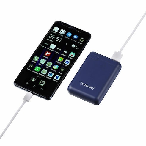Intenso XS Power Bank 10000mAh με Θύρα USB-A και Θύρα USB-C Μπλε