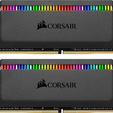 Corsair Dominator Platinum RGB DDR4 32GB RAM με 2x16GB Modules και Ταχύτητα 3600 για Desktop