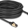 DeLock S/FTP Cat.7 Καλώδιο Δικτύου Ethernet 10m Μαύρο 1τμχ