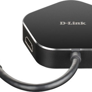 D-Link USB-C Docking Station με HDMI 4K PD Ethernet Μαύρο (DUB-M420)