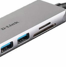 D-Link USB-C Docking Station με HDMI 4K Ασημί (DUB-M530)