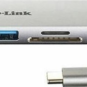 D-Link USB-C Docking Station με HDMI 4K Ασημί (DUB-M530)