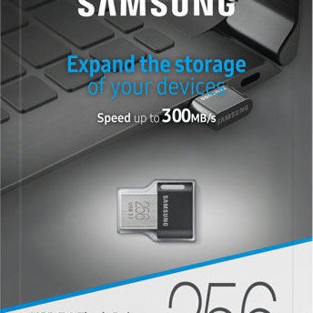 Samsung Fit Plus 256GB USB 3.1 Stick Μαύρο