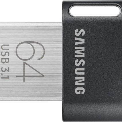 Samsung Fit Plus 64GB USB 3.1 Stick Μαύρο