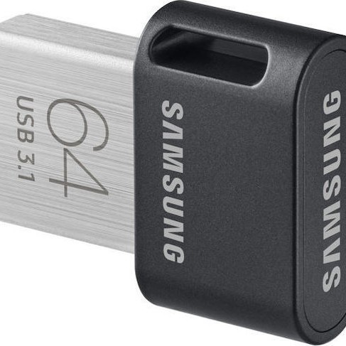 Samsung Fit Plus 64GB USB 3.1 Stick Μαύρο