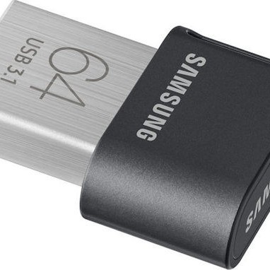 Samsung Fit Plus 64GB USB 3.1 Stick Μαύρο