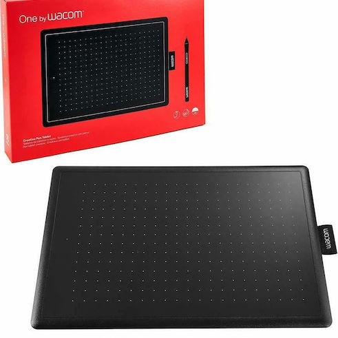 Wacom One Medium Γραφίδα Σχεδίασης χωρίς Οθόνη Black / Red