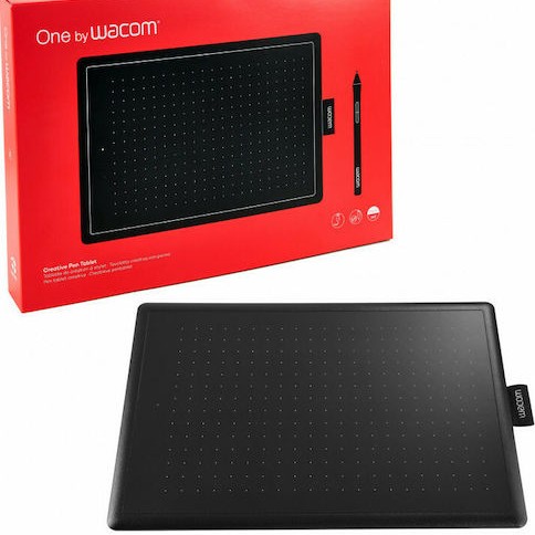 Wacom One Medium Γραφίδα Σχεδίασης χωρίς Οθόνη Black / Red
