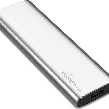 MediaRange USB 3.2 / USB-C Εξωτερικός SSD 120GB M.2 Ασημί