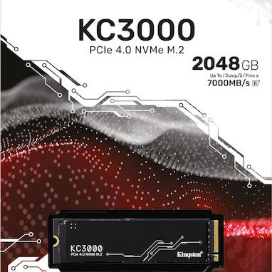 Kingston KC3000 SSD 2TB M.2 NVMe PCI Express 4.0
