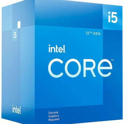 Intel Core i5-12400F 2.5GHz Επεξεργαστής 6 Πυρήνων για Socket 1700 σε Κουτί με Ψύκτρα