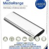 MediaRange USB 3.2 / USB-C Εξωτερικός SSD 240GB M.2 Ασημί