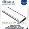 MediaRange USB 3.2 / USB-C Εξωτερικός SSD 480GB M.2 Ασημί