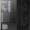 Aerocool Hive ARGB v1 Gaming Midi Tower Κουτί Υπολογιστή με Πλαϊνό Παράθυρο Μαύρο