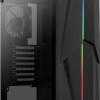 Aerocool Mecha v1 Gaming Midi Tower Κουτί Υπολογιστή με Πλαϊνό Παράθυρο και RGB Φωτισμό Μαύρο
