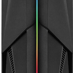 Aerocool Mecha v1 Gaming Midi Tower Κουτί Υπολογιστή με Πλαϊνό Παράθυρο και RGB Φωτισμό Μαύρο