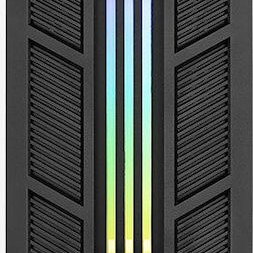Aerocool Prime ARGB v2 Gaming Midi Tower Κουτί Υπολογιστή με Πλαϊνό Παράθυρο Μαύρο