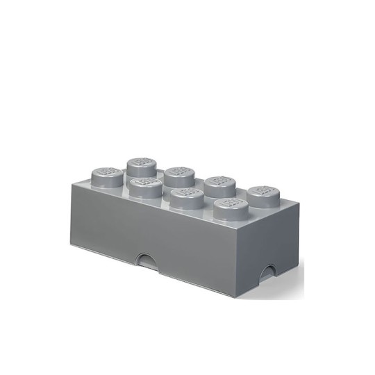 Lego Παιδικό Κουτί Αποθήκευσης από Πλαστικό 8-Stud Γκρι 50x25x17cm