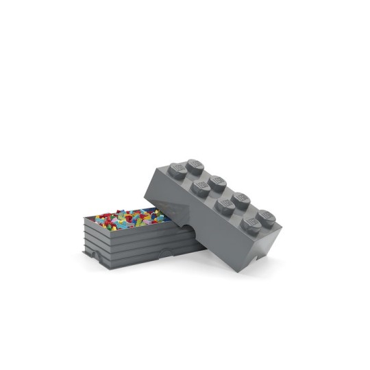 Lego Παιδικό Κουτί Αποθήκευσης από Πλαστικό 8-Stud Γκρι 50x25x17cm