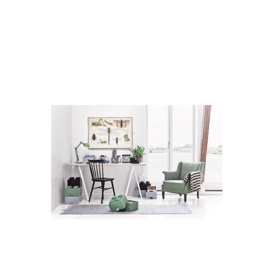 Lego Παιδικό Κουτί Αποθήκευσης από Πλαστικό 8-Stud Γκρι 50x25x17cm