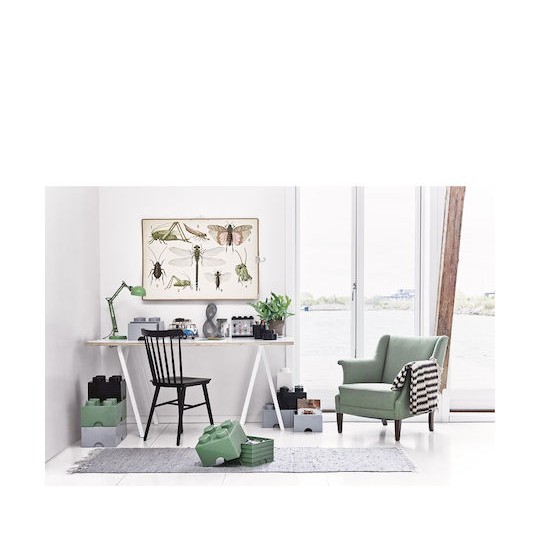 Lego Παιδικό Κουτί Αποθήκευσης από Πλαστικό 8-Stud Γκρι 50x25x17cm