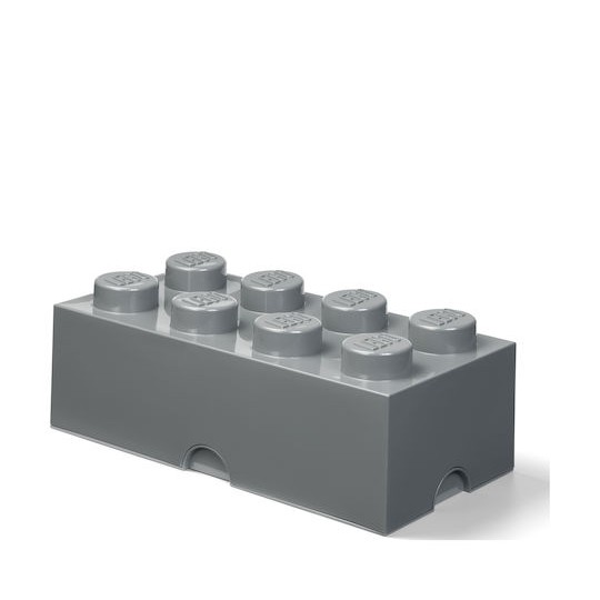 Lego Παιδικό Κουτί Αποθήκευσης από Πλαστικό 8-Stud Γκρι 50x25x17cm
