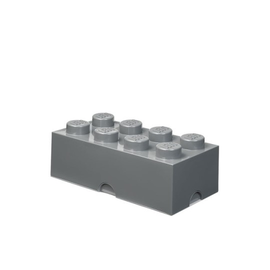 Lego Παιδικό Κουτί Αποθήκευσης από Πλαστικό 8-Stud Γκρι 50x25x17cm