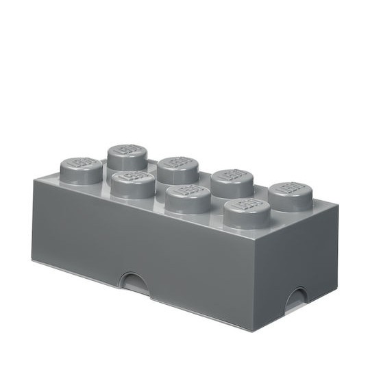 Lego Παιδικό Κουτί Αποθήκευσης από Πλαστικό 8-Stud Γκρι 50x25x17cm