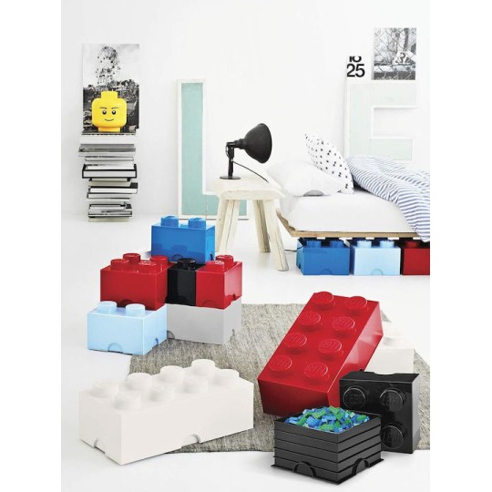 Lego Παιδικό Κουτί Αποθήκευσης από Πλαστικό 8-Stud Γκρι 50x25x17cm