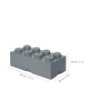 Lego Παιδικό Κουτί Αποθήκευσης από Πλαστικό 8-Stud Γκρι 50x25x17cm