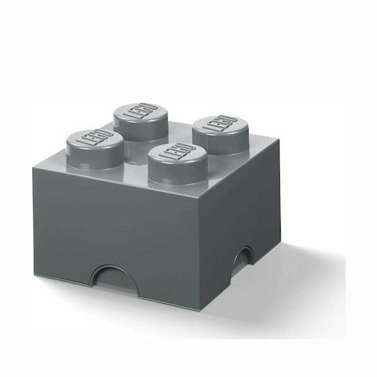 Lego Παιδικό Κουτί Αποθήκευσης από Πλαστικό Γκρι 25x25x18cm