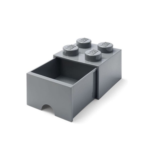 Lego Παιδικό Κουτί Αποθήκευσης από Πλαστικό Γκρι 25x25x18cm