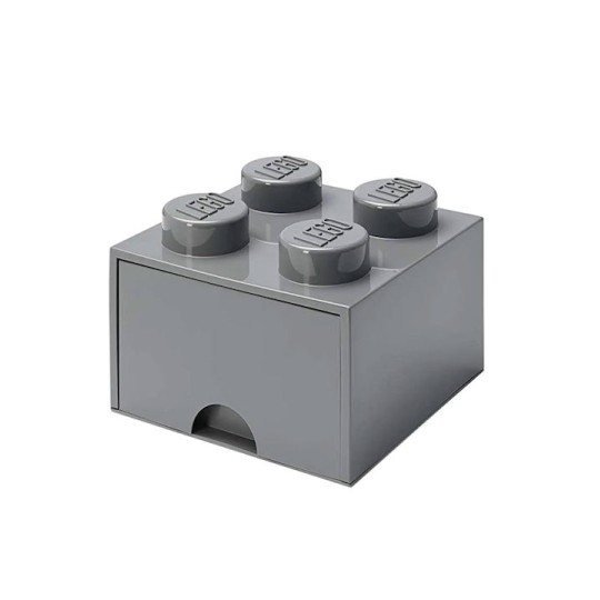 Lego Παιδικό Κουτί Αποθήκευσης από Πλαστικό Γκρι 25x25x18cm