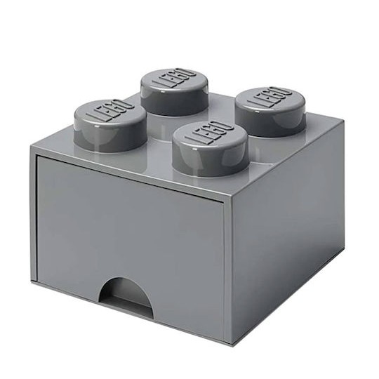 Lego Παιδικό Κουτί Αποθήκευσης από Πλαστικό Γκρι 25x25x18cm