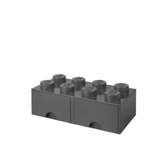 Lego Παιδικό Κουτί Αποθήκευσης από Πλαστικό 8 Knobs Γκρι 50x25x17cm