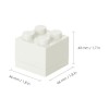 Lego Παιδικό Κουτί Αποθήκευσης από Πλαστικό Λευκό