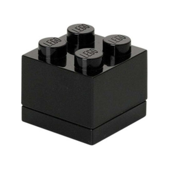 Lego Παιδικό Κουτί Αποθήκευσης από Πλαστικό Μαύρο