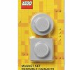 Room Copenhagen LEGO Copenhagen Στρογγυλά Σετ Μαγνητάκια Πλαστικά 4.7x4.7εκ. 2τμχ
