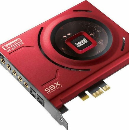 Creative Blaster Z SE ​Εσωτερική PCI Express Κάρτα Ήχου 5.1 σε Κόκκινο χρώμα