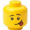 Lego Παιδικό Κουτί Αποθήκευσης από Πλαστικό Head Κίτρινο 10x10x11cm