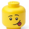 Lego Παιδικό Κουτί Αποθήκευσης από Πλαστικό Head Κίτρινο 10x10x11cm