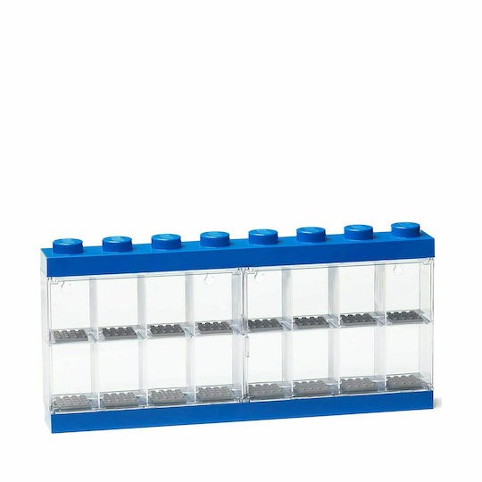 Lego Παιδικό Κουτί Αποθήκευσης από Πλαστικό Display Case 16 Μπλε